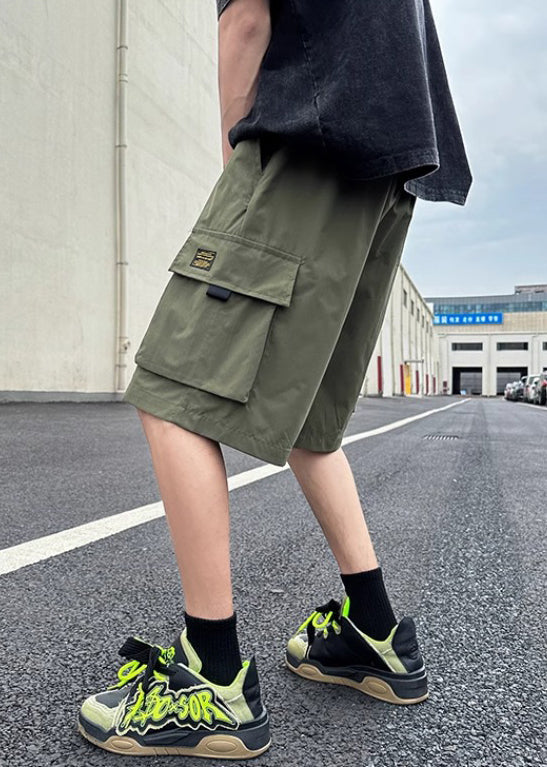 Cotton Mens Shorts Khaki Up Light Pockets New Lace Summer