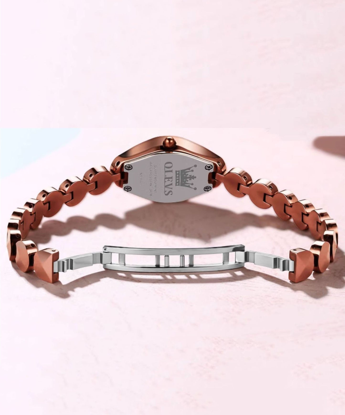 Stainless Movement New Steel Quartz Waterproof Watches Rose Gold