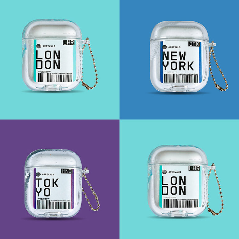 Boarding Transparent AirPods Case