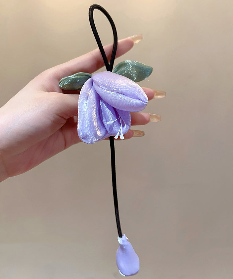 Bellflower Hair Band Weaving Orange Fabric