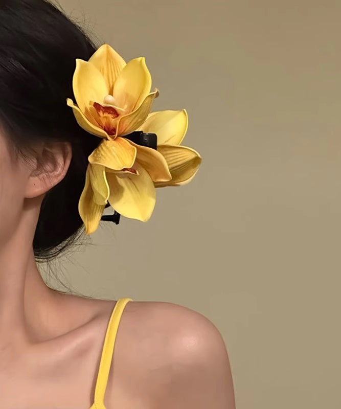 Hairpin Design Holiday Orchid Original Yellow