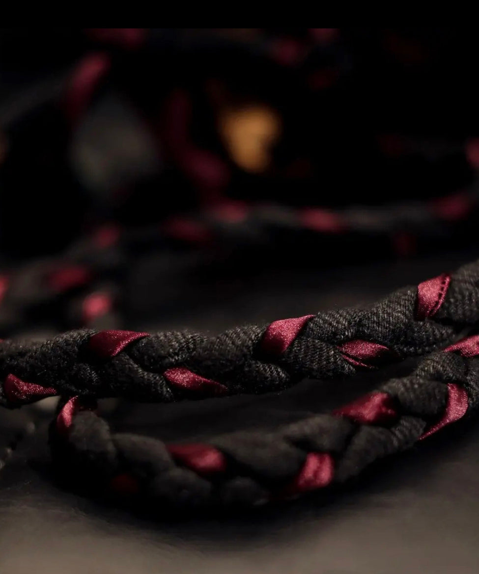 Sac messager à volants brodé en lin de style ethnique original HJ1029