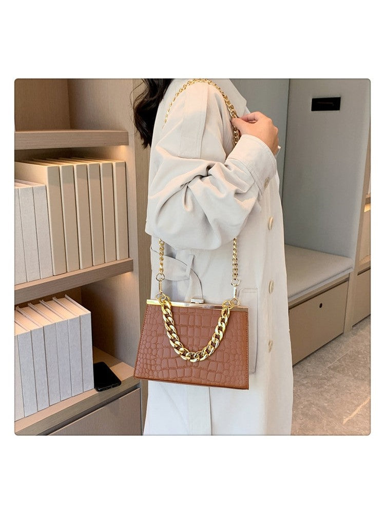 Stone Pattern Chain Ladies Stylish Shoulder Bags SS71