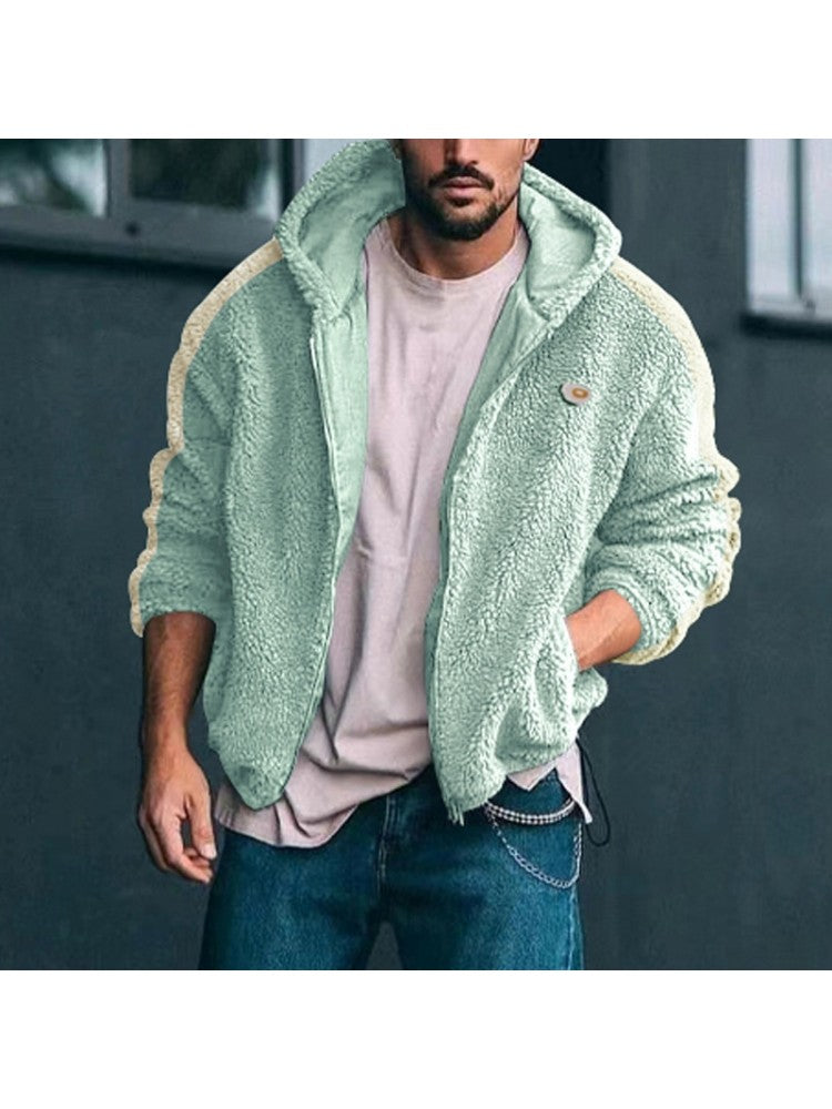 Manteaux décontractés à capuche et fermeture éclair pour hommes ZN21