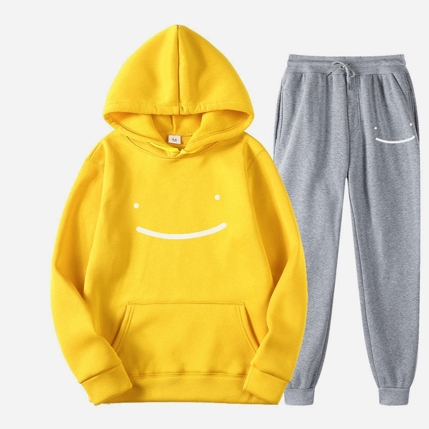 Hooded Collar Printing Casual Men Tracksuit Sets PY56