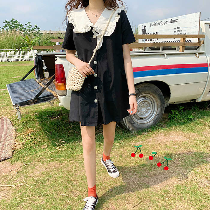 Sailor Collar Mini Dress