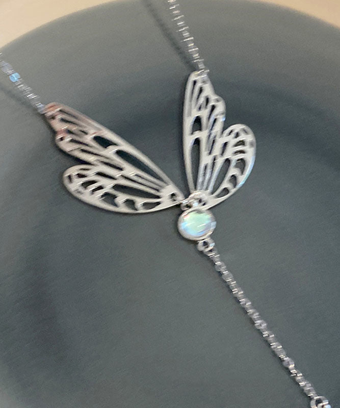 Steel Wing Stainless Lariat Style Out Tassek Hollow Butterfly