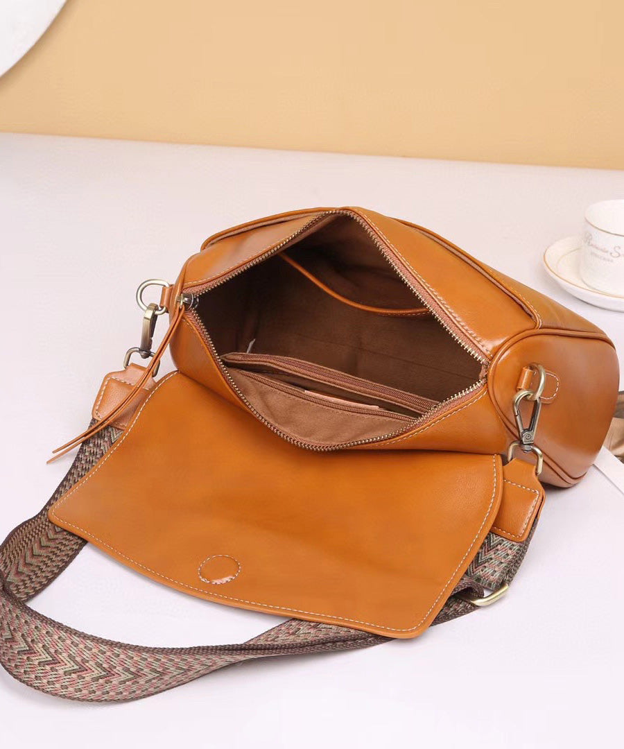 Leather Durable Stylish Bag Shoulder Black Zipper Solid