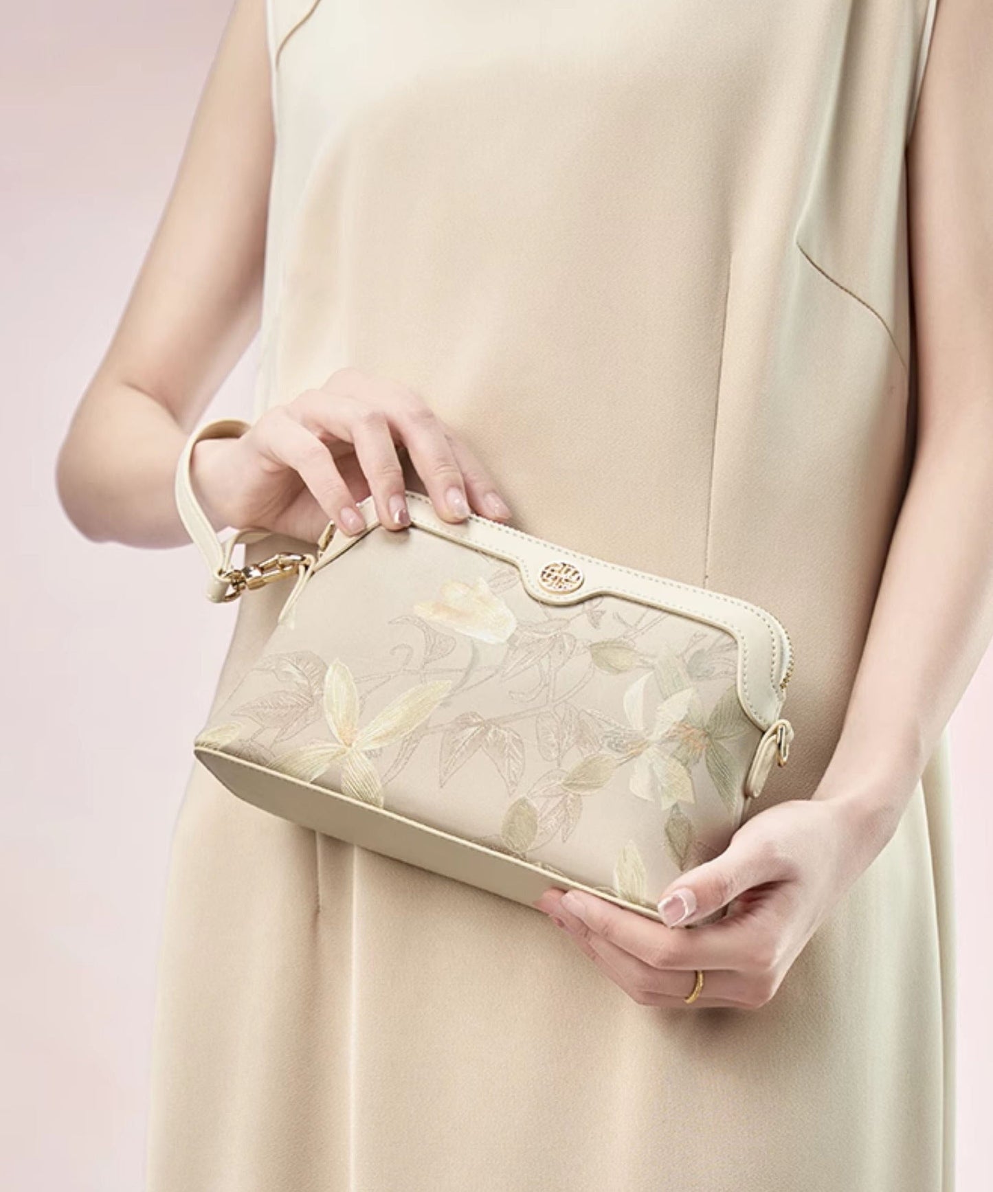 Green Bag Silk Print Vintage CrossBody Women