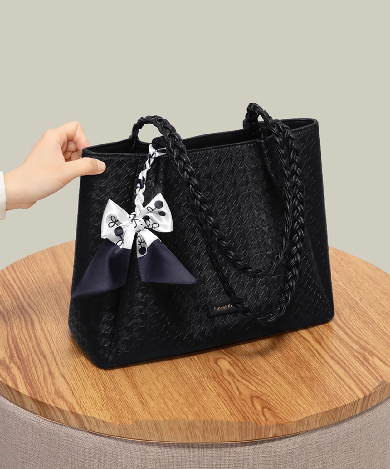 Capacity Women Leather Faux Large Shoulder White Bags