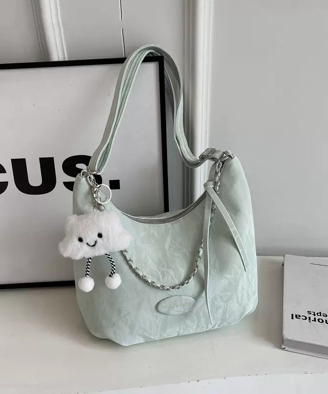 Leather Calf Durable White Bags Solid Shoulder Women