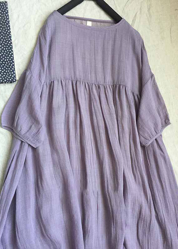 Frauen Gelb Oansatz Patchwork Faltig Lange Kleider Kurzarm G162