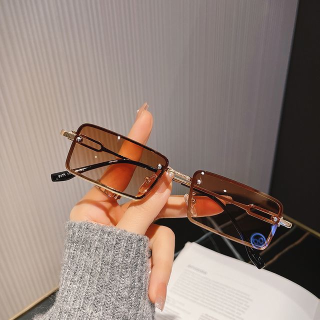 Sunglasses Rectangle Alloy