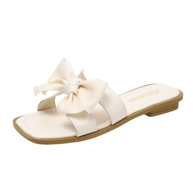 Bow Slide Accent Sandals
