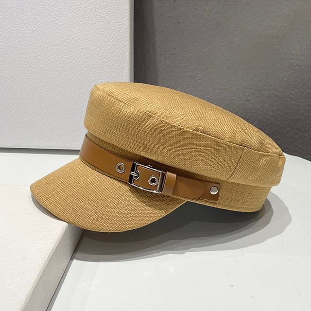 Linen Military Cap Belt Cotton