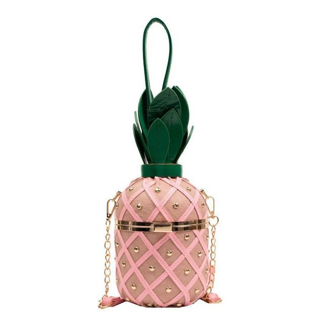 Pineapple Box Bag Shaped Crossbody