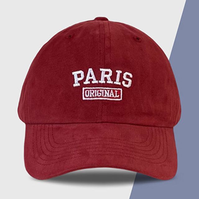 Embroidered Lettering Cap Baseball