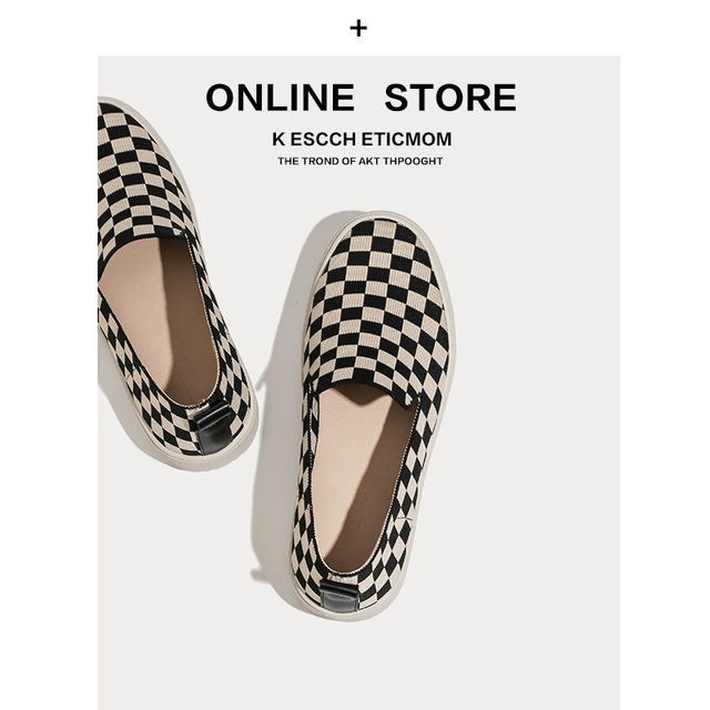 Slip-Ons Knit Flat