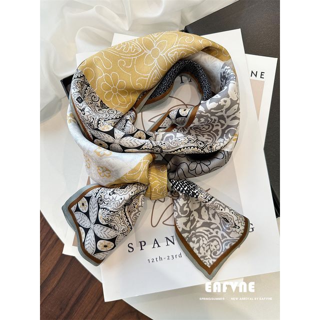 Print Silk Scarf