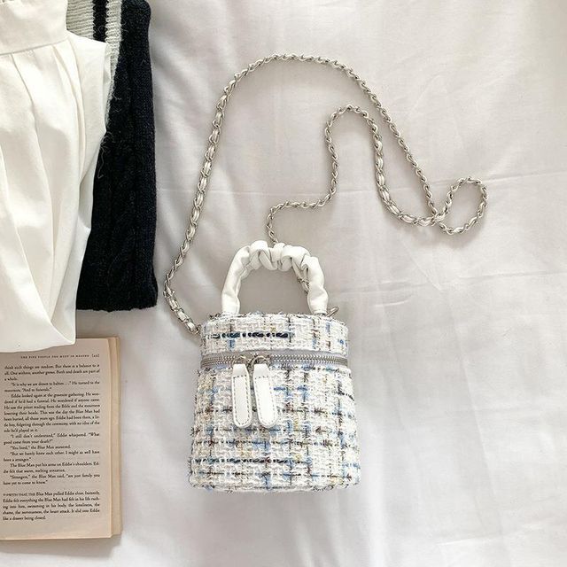 Bag Crossbody Tweed Zip