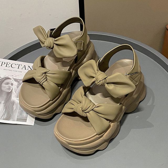 Sandals Bow Platform