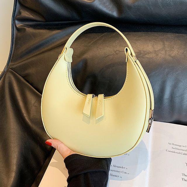 Bag Faux Zip Leather Shoulder