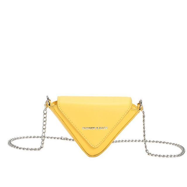 Crossbody Strap Bag Chain Triangle