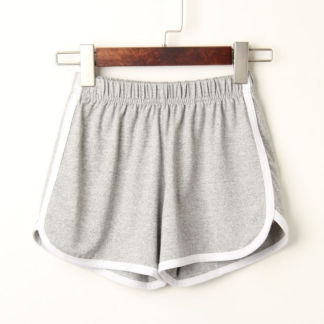 Piped Waist Elastic Shorts