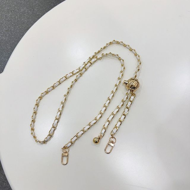 Lanyard Chain Faux Phone Leather