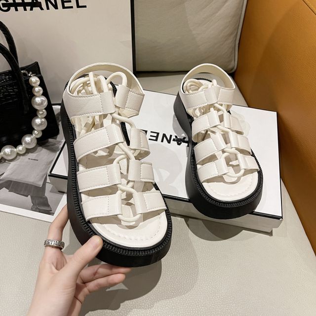 Sandals Gladiator Lace-Up Platform