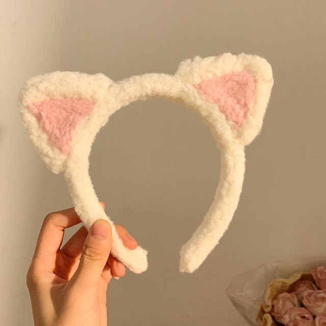 Headband Chenille Ear Cat