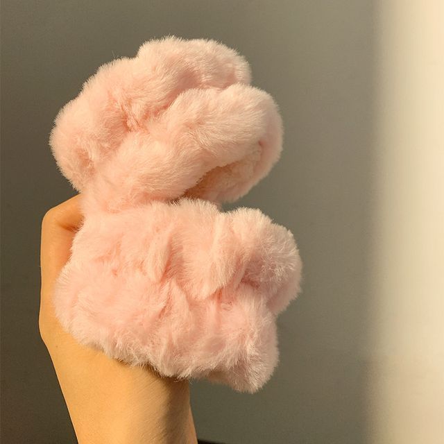 Headband Tie Band / Hair Wrist Chenille Peach