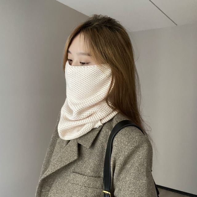 Multi-Way Beanie / Plain Scarf Knit