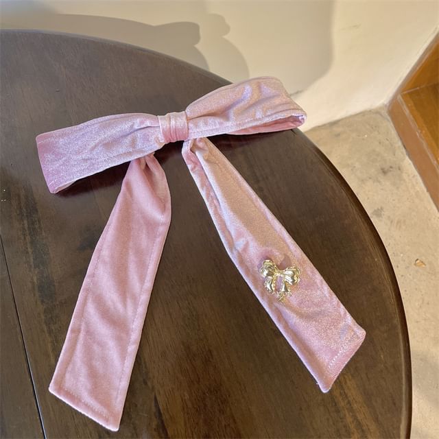 Clip Bow Hair Velvet