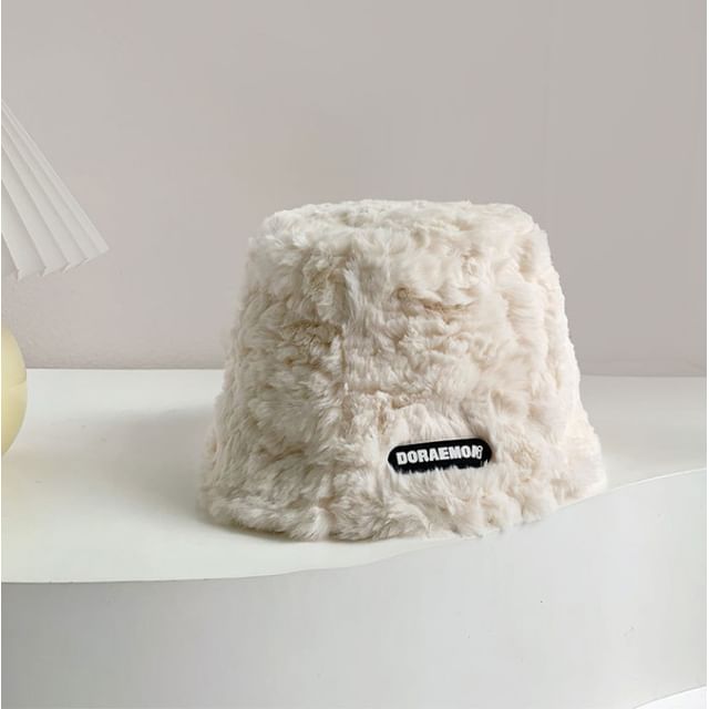 Lettering Bucket Hat Fleece