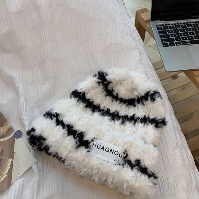 Striped Beanie Lettering