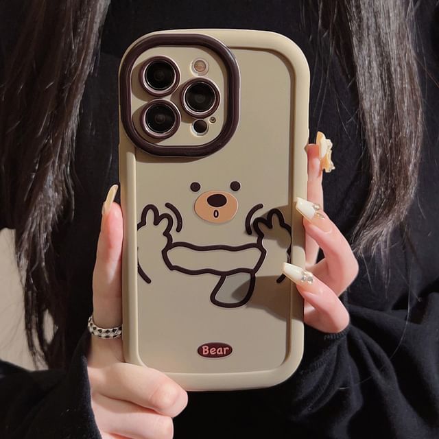 Phone Bear Print Case