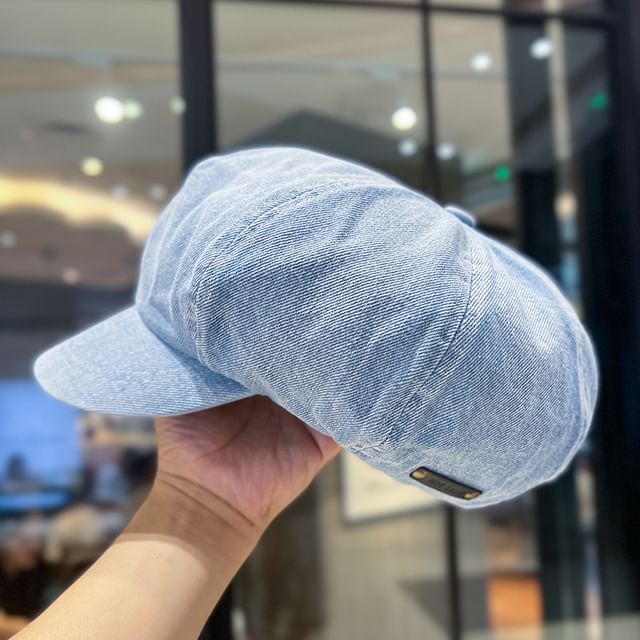 Newsboy Washed Denim Cap