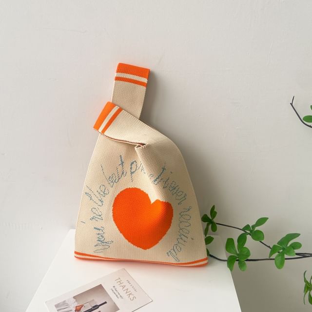 Tote Knit Bag Patterned
