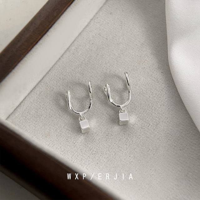 Cuff Drop Alloy Earring Cube