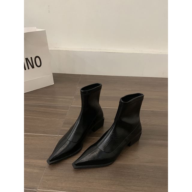 Chunky Boots Heel Short