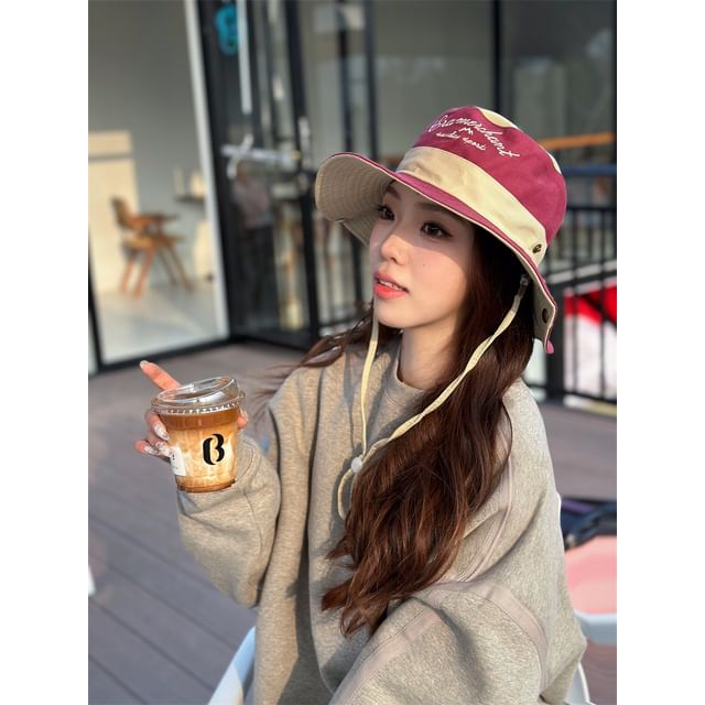 Hat Embroidered Boonie Letter