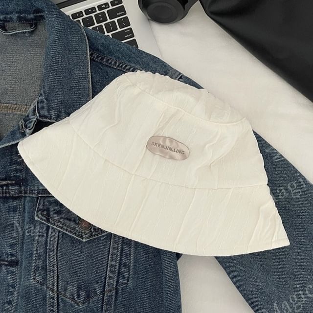 Hat Applique Textured Bucket