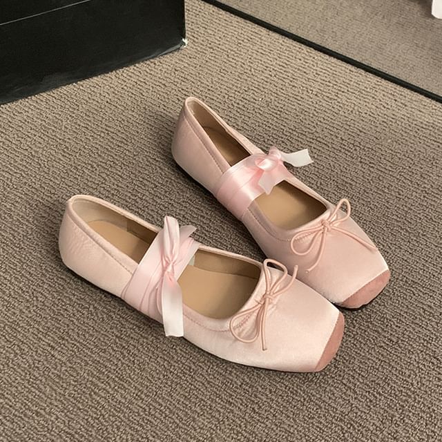 Floral Balletcore Flats Accent