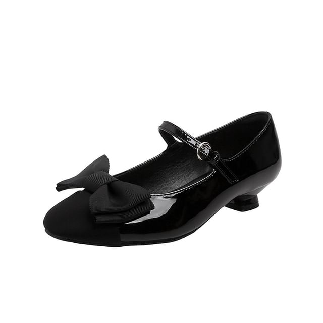 Bow Heel Kitten Mary Jane / Shoes Mules