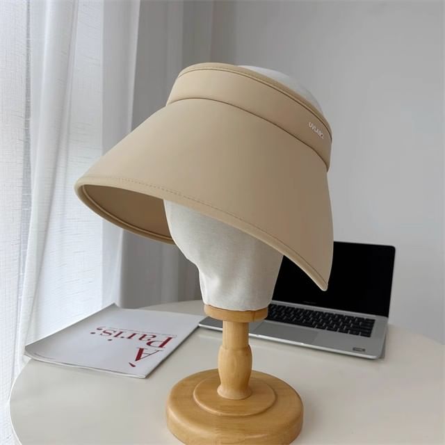 Hat Lettering Wide Brim Sun