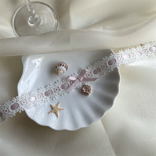 Choker Lace Rhinestone