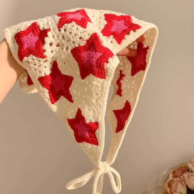 Scarf Designs) Embroidered Head (Various Triangle