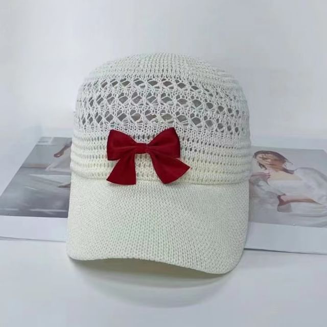 Bow Baseball Cap Woven