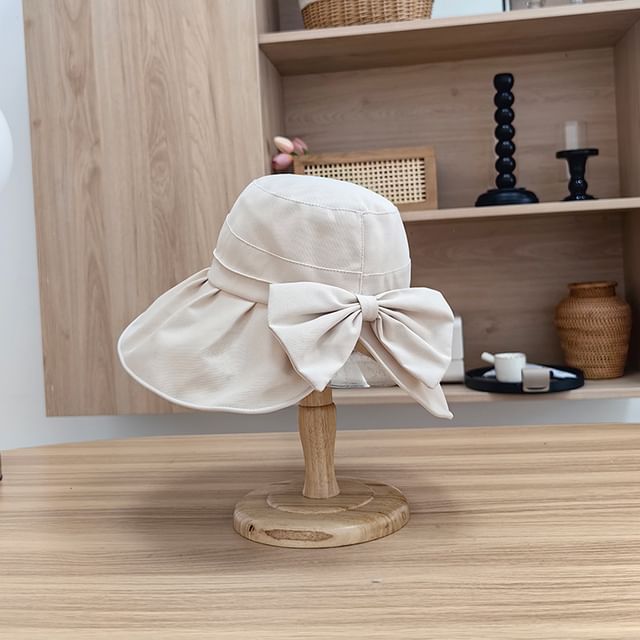 Bucket Hat Bow Plain